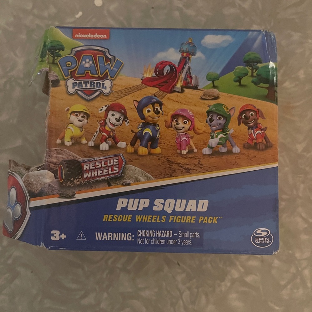 Paw Patrol Pup Squad Rescue Wheels Figure Pack - Multicolor